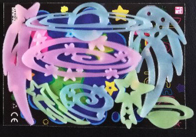 Φωτεινό καρτούν πεταλούδα αστέρια Αυτοκόλλητα τοίχου για παιδικό δωμάτιο Διακόσμηση υπνοδωματίου Λάμπει στο σκοτάδι Χαλκομανίες τοίχου Νυχτοδιαφανή αυτοκόλλητα