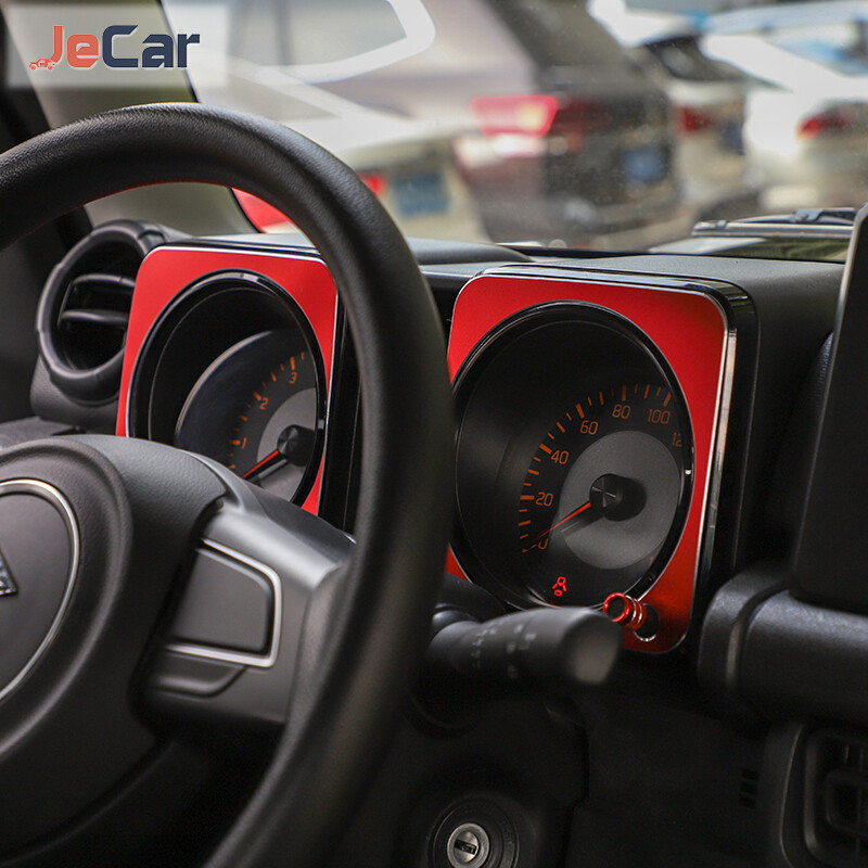 Alumīnija sakausējuma automašīnu paneļa apdares uzlīme Dekoratīvā paneļa pārsegs Suzuki Jimny 2019+ automašīnas salona piederumiem