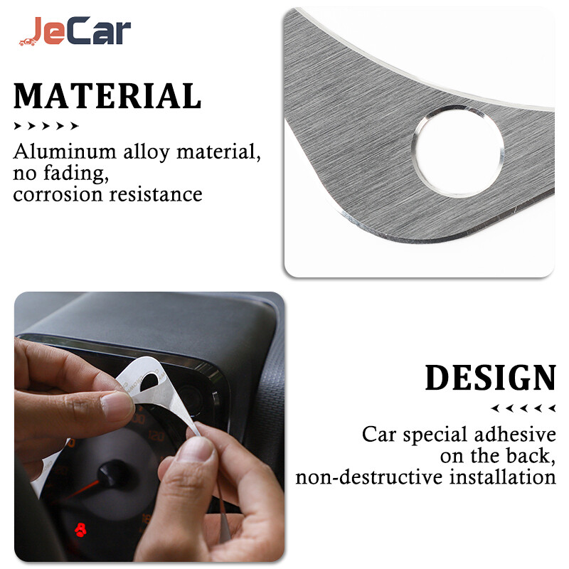 Alumīnija sakausējuma automašīnu paneļa apdares uzlīme Dekoratīvā paneļa pārsegs Suzuki Jimny 2019+ automašīnas salona piederumiem