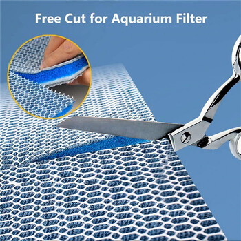 Aquarium 8D Sponge Fish Pond Filter Cotton Cleaning Purifier Καθαρισμός νερού Χωρίς Gel Βαμβακερό φίλτρο Medium Cotton