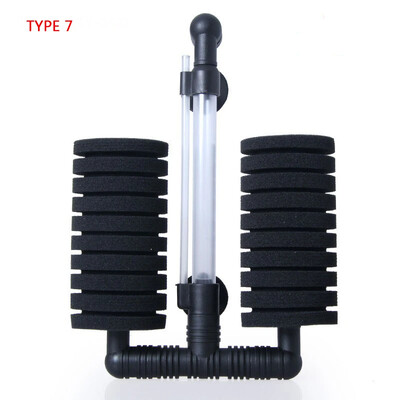7 Τύπος φίλτρου ενυδρείου Sponge Fish Air Pump Skimmer Biochemical Sponge Filter Ενυδρείο Filtration Filter Fish TankPpurification