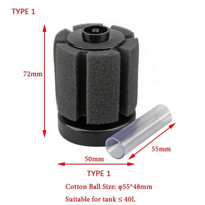 7 Tip Filter za akvarij Spužva Pumpa za zrak za ribe Skimmer Biokemijski spužvasti filter Filter za akvarij Filter za ribice Pročišćavanje akvarija