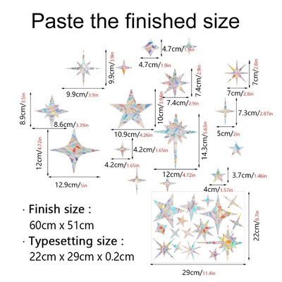 Αυτοκόλλητο τοίχου 29 στυλ Rainbow Maker Sun Catcher Αυτοκόλλητο τοίχου Cat Bird Star Mushroom Moon Sun DIY Παράθυρο γυαλί με ηλεκτροστατικά πρίσματα