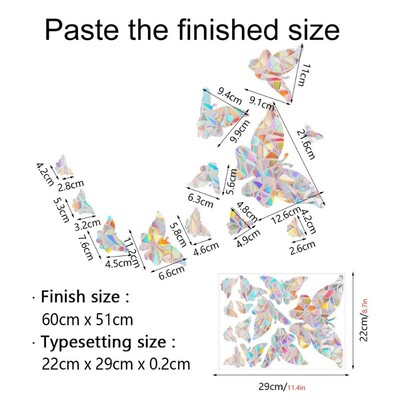 Αυτοκόλλητο τοίχου 29 στυλ Rainbow Maker Sun Catcher Αυτοκόλλητο τοίχου Cat Bird Star Mushroom Moon Sun DIY Παράθυρο γυαλί με ηλεκτροστατικά πρίσματα