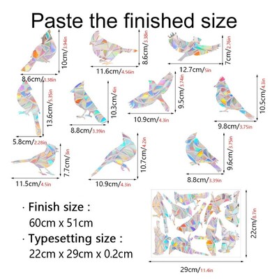 Αυτοκόλλητο τοίχου 29 στυλ Rainbow Maker Sun Catcher Αυτοκόλλητο τοίχου Cat Bird Star Mushroom Moon Sun DIY Παράθυρο γυαλί με ηλεκτροστατικά πρίσματα