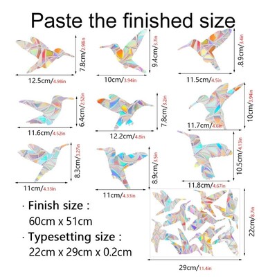 Αυτοκόλλητο τοίχου 29 στυλ Rainbow Maker Sun Catcher Αυτοκόλλητο τοίχου Cat Bird Star Mushroom Moon Sun DIY Παράθυρο γυαλί με ηλεκτροστατικά πρίσματα