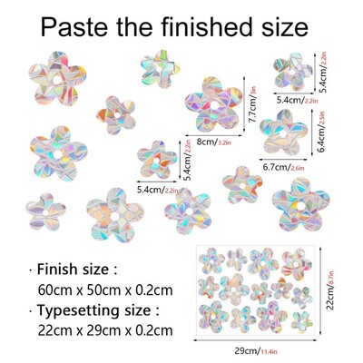 Αυτοκόλλητο τοίχου 29 στυλ Rainbow Maker Sun Catcher Αυτοκόλλητο τοίχου Cat Bird Star Mushroom Moon Sun DIY Παράθυρο γυαλί με ηλεκτροστατικά πρίσματα