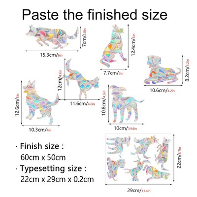 Αυτοκόλλητο τοίχου 29 στυλ Rainbow Maker Sun Catcher Αυτοκόλλητο τοίχου Cat Bird Star Mushroom Moon Sun DIY Παράθυρο γυαλί με ηλεκτροστατικά πρίσματα
