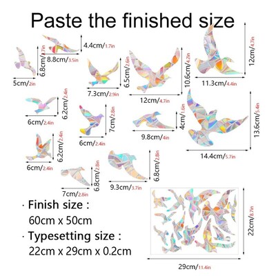 Αυτοκόλλητο τοίχου 29 στυλ Rainbow Maker Sun Catcher Αυτοκόλλητο τοίχου Cat Bird Star Mushroom Moon Sun DIY Παράθυρο γυαλί με ηλεκτροστατικά πρίσματα