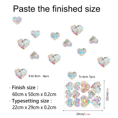 Αυτοκόλλητο τοίχου 29 στυλ Rainbow Maker Sun Catcher Αυτοκόλλητο τοίχου Cat Bird Star Mushroom Moon Sun DIY Παράθυρο γυαλί με ηλεκτροστατικά πρίσματα