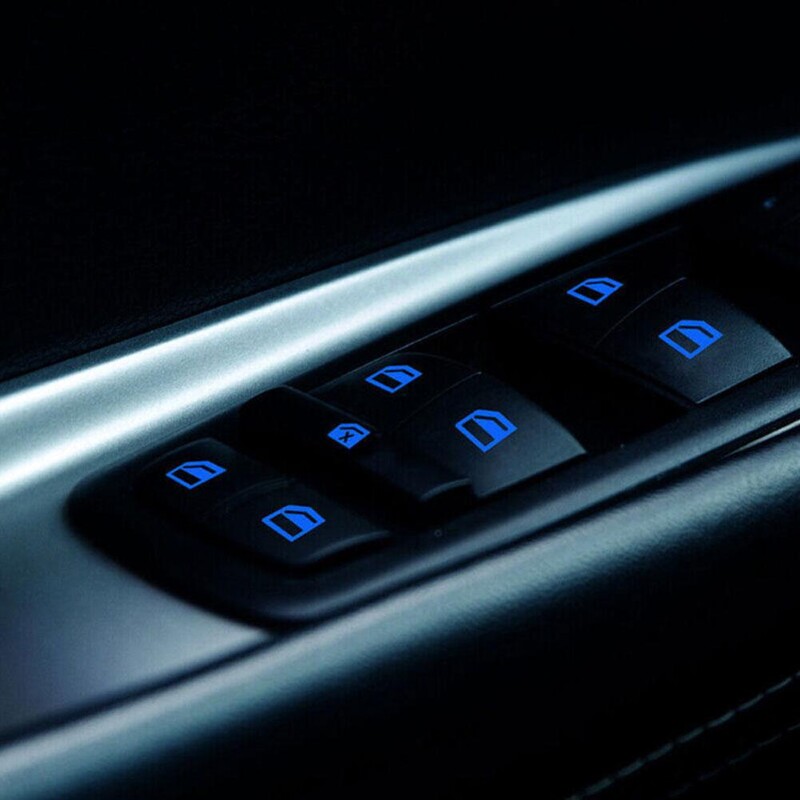 Nálepky na funkčné tlačidlá v aute Nálepky na prepínače Nálepky na vetre Fluorescenčné vodotesné svetelné auto Odolné proti opotrebovaniu Sti Y5Z7