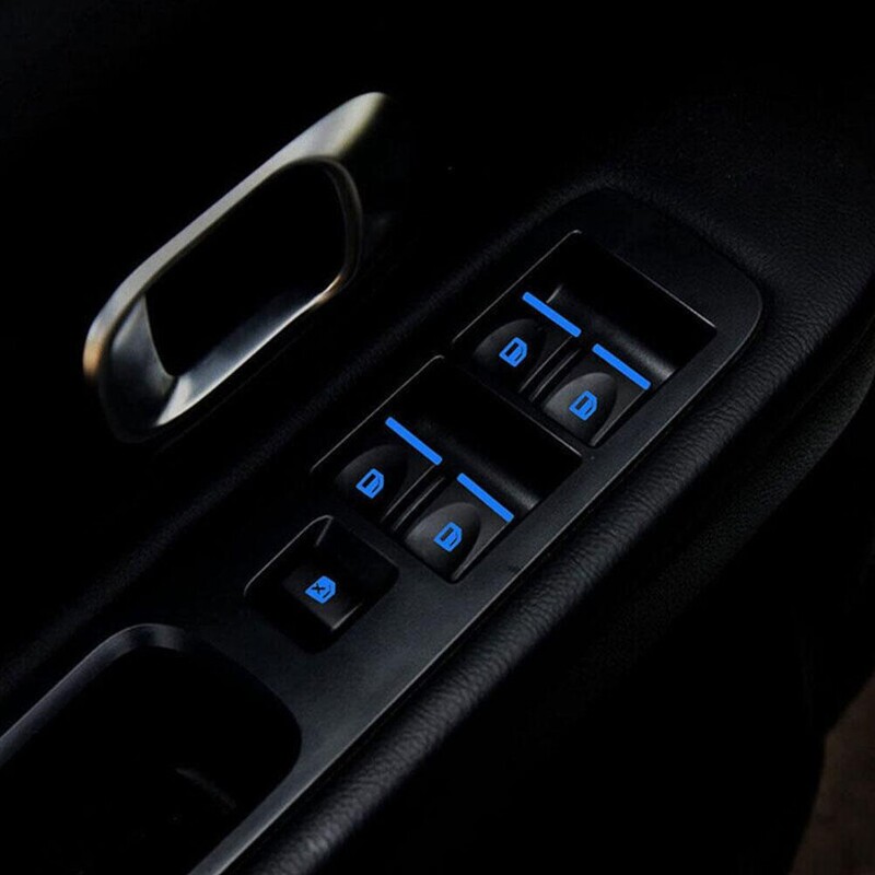 Nálepky na funkčné tlačidlá v aute Nálepky na prepínače Nálepky na vetre Fluorescenčné vodotesné svetelné auto Odolné proti opotrebovaniu Sti Y5Z7