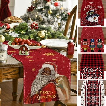 Christmas Table Runner Χριστουγεννιάτικη διακόσμηση σπιτιού Χριστουγεννιάτικη διακόσμηση 2025 Τραπεζαρία Runner Πρωτοχρονιάτικη διακόσμηση 2025