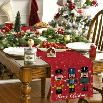 Christmas Table Runner Χριστουγεννιάτικη διακόσμηση σπιτιού Χριστουγεννιάτικη διακόσμηση 2025 Τραπεζαρία Runner Πρωτοχρονιάτικη διακόσμηση 2025