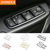 SHINEKA Αυτοκόλλητα εσωτερικού χώρου αυτοκινήτου για Jeep Grand Cherokee 2011+ ABS Διακοσμητικό κάλυμμα διακόπτη εσωτερικού παραθύρου αυτοκινήτου
