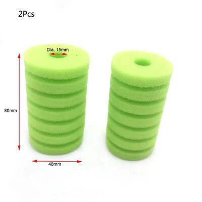 Finom hab akváriumi szűrőszivacs akváriumi akváriumi akváriumhoz légszivattyús szkimmer biokémiai szivacsszűrő akváriumi bioszűrő 2 DB