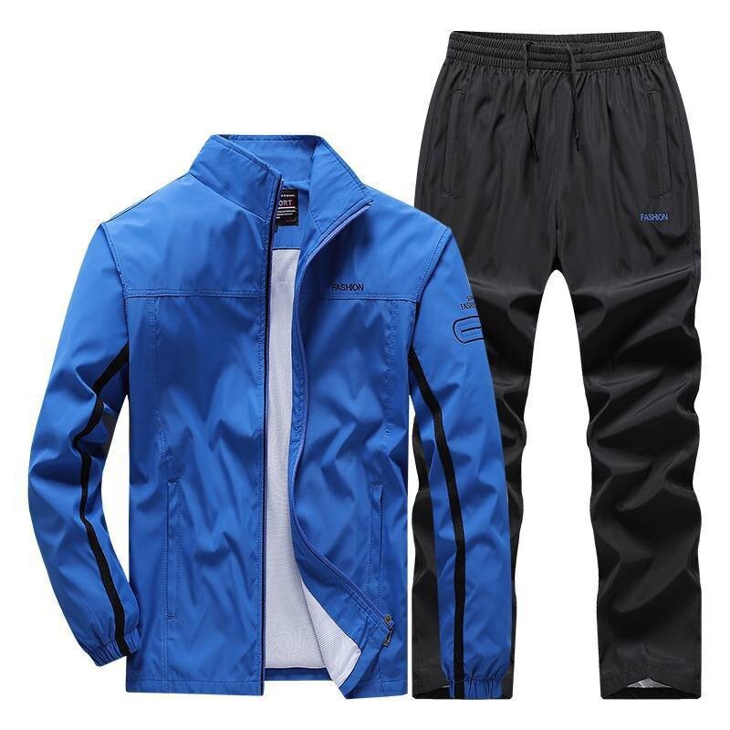 Nouă îmbrăcăminte sport pentru bărbați, vestă de primăvară și toamnă pentru bărbați, costum sport casual din două piese, îmbrăcăminte transfrontalieră