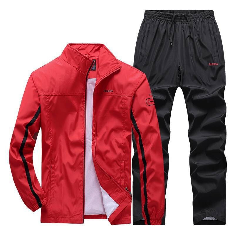 Nouă îmbrăcăminte sport pentru bărbați, vestă de primăvară și toamnă pentru bărbați, costum sport casual din două piese, îmbrăcăminte transfrontalieră