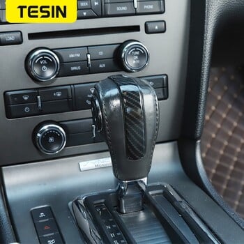 TESIN Εσωτερικά καλούπια για Ford Mustang Car Gear Shift Head Διακοσμητικό κάλυμμα για αξεσουάρ Ford Mustang 2010-2014