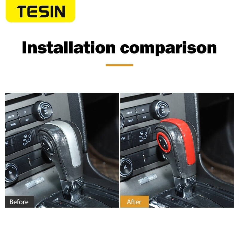 TESIN Interiérové lišty pre Ford Mustang Dekorácia radiacej hlavy automobilu Kryt lišty pre Ford Mustang 2010-2014 Príslušenstvo