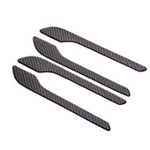 Set de mânere de ușă din fibră de carbon premium pentru modelul 3 model Y - set de 4 accesorii cu pastă ABS și lungime extinsă