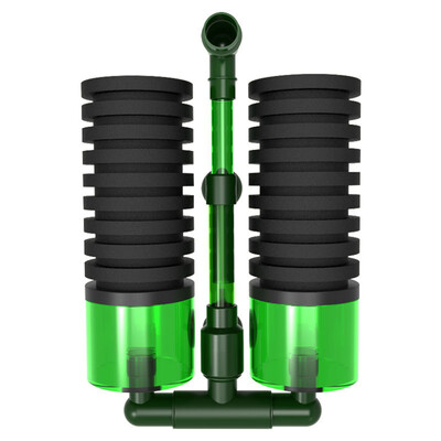 Φίλτρα αναπαραγωγής ψαριών ενυδρείου Διπλής κεφαλής Βιοχημικό φίλτρο σφουγγάρι Χωρίς θόρυβο Δεξαμενές ψαριών Συσκευή φιλτραρίσματος απορροφά βρωμιά Οικιακή χρήση