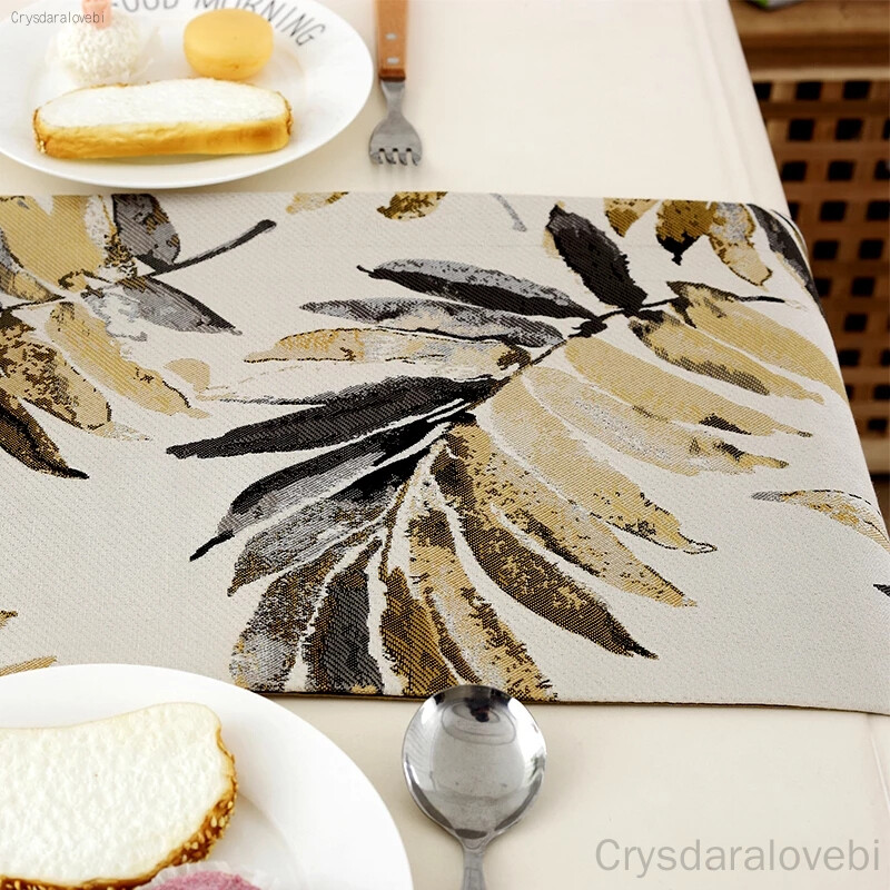 Μοντέρνο Table Runner Nordic Embroider Tassels Table Runner Jacquard Leaves Ζωγραφική Τραπεζομάντηλο για Δείπνο Γάμου Ξενοδοχείου