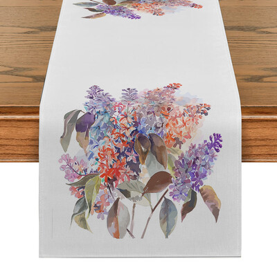 Τριαντάφυλλα και αγριολούλουδα Τραπέζι Runner Σπίτι Γάμος Κεντρικά Διακόσμηση Πάρτι Τραπέζι Runner Τραπεζαρία Μακρύ ύφασμα