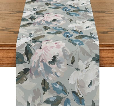 Τριαντάφυλλα και αγριολούλουδα Τραπέζι Runner Σπίτι Γάμος Κεντρικά Διακόσμηση Πάρτι Τραπέζι Runner Τραπεζαρία Μακρύ ύφασμα