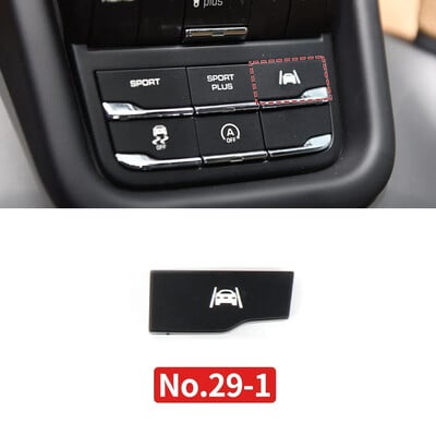 Κεντρική κονσόλα αυτοκινήτου Πολυλειτουργική λειτουργία σπορ κουμπί start stop λωρίδα ευστάθειας του οχήματος διατήρηση E-power Για Porsche Cayenne