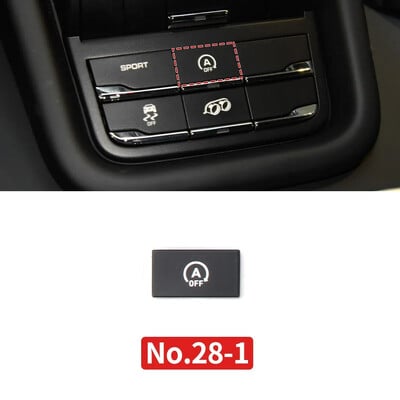 Κεντρική κονσόλα αυτοκινήτου Πολυλειτουργική λειτουργία σπορ κουμπί start stop λωρίδα ευστάθειας του οχήματος διατήρηση E-power Για Porsche Cayenne