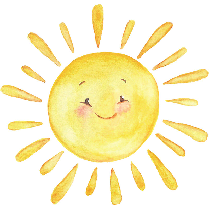 Animacinių filmų dažytos vaivorykštės saulės vaikų miegamojo veranda Namų sienos fonas Dekoratyviniai sienų lipdukai Lipni kambario apdaila