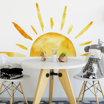 Αυτοκόλλητο τοίχου Boho Sunshine DIY Αφαιρούμενο Αυτοκόλλητο Χειροποίητα Αυτοκόλλητα ηλίου Νηπιαγωγείο Νηπιαγωγείο Παιδικό Δωμάτιο Διακόσμηση Τοιχογραφίες βινυλίου