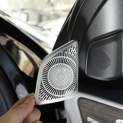 Αυτοκόλλητο εσωτερικά αξεσουάρ κάλυμμα μπροστινού ηχείου τουίτερ αυτοκινήτου για Mercedes Benz GLE GLS Class W167 V167 X167 2020-2024