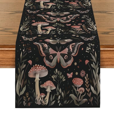 Butterfly Flower Mushroom Farmhouse Τραπέζι φαγητού Κομμωτήριο Τραπέζι Runners Διακόσμηση τραπεζιού γάμου