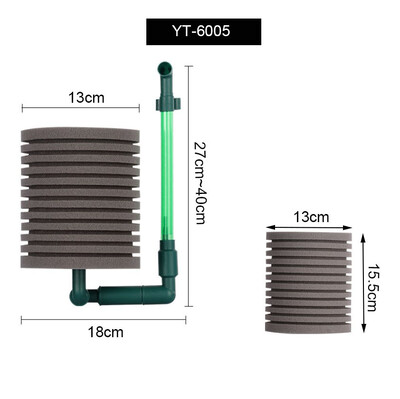 Filtru bio-burete nou pentru acvariu, acvariu, creveți, iaz, pompă de aer, filtrare biochimică, spumă fără zgomot, accesorii pentru acvariu