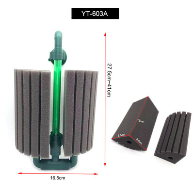 Filtru bio-burete nou pentru acvariu, acvariu, creveți, iaz, pompă de aer, filtrare biochimică, spumă fără zgomot, accesorii pentru acvariu