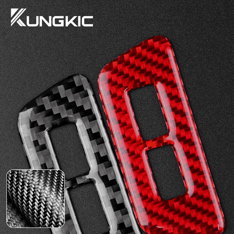 Valódi puha szénszálas matrica Volkswagen VW Golf 8 MK8 2020 2021 2022 2023 típushoz Hátsó USB-keret belső kárpitburkolat tartozékok