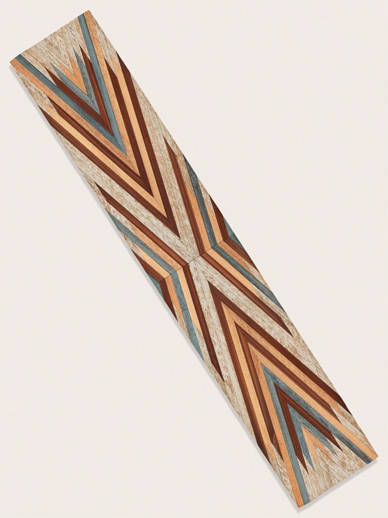 Τραπεζοπέδιλο τραπεζαρίας με γεωμετρικό σχέδιο Μοντέρνο πολυεστέρα σε σχήμα ορθογώνιου τραπεζομάντιλο Τραπεζαρία τραπεζαρίας γιορτινής κουζίνας Διακόσμηση σπιτιού