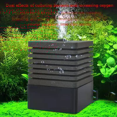 Naujas biologinis kempinės filtras, skirtas akvariumo žuvų bako oro siurblio akvariumo priedams