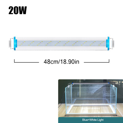 18~70CM Super Bright Lamp LED Light Aquarium for Aquatic Plant Fish Tank Extensible Clip Lamp 90~260V
