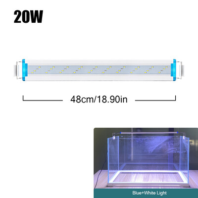 18~70CM Super Bright Lamp LED Light Aquarium for Aquatic Plant Fish Tank Extensible Clip Lamp 90~260V