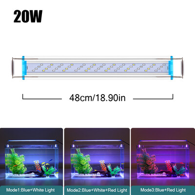 18~70CM Super Bright Lamp LED Light Aquarium for Aquatic Plant Fish Tank Extensible Clip Lamp 90~260V