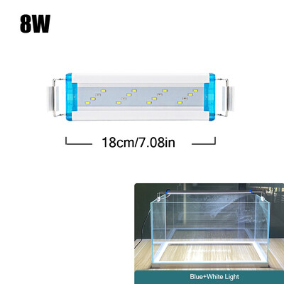 18~70CM Super Bright Lamp LED Light Aquarium for Aquatic Plant Fish Tank Extensible Clip Lamp 90~260V