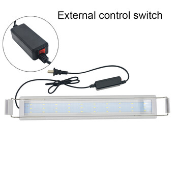 Ενυδρείο LED Light Super Slim Fish Tank Aquatic Plant Grow Lighting Αδιάβροχο Φωτεινό Κλιπ Λάμπα Μπλε LED 18-72cm για Φυτά 220v