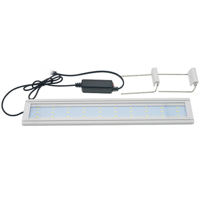 LED svjetlo za akvarij Super tanak akvarijum Rasvjeta za uzgoj vodenih biljaka Vodootporna svijetla svjetiljka s kopčom Plava LED 18-72 cm za biljke 220 V