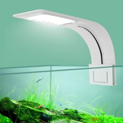 Super Slim LED Φωτισμός Ενυδρείου Φωτιστικά φυτά Grow Light 5W/10W/15W Φωτισμός Aquatic Plant Αδιάβροχη λάμπα με κλιπ για δεξαμενή ψαριών