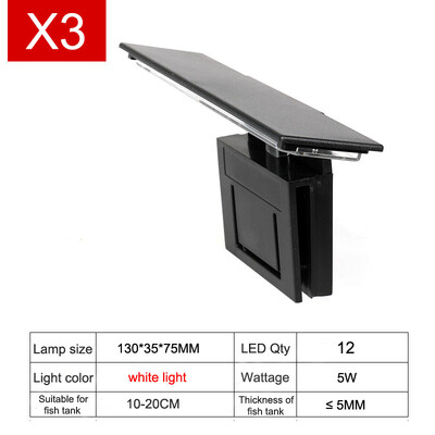 Lumină LED super subțire pentru acvariu, plante de iluminat, lumină de creștere, 5W/10W/15W, iluminat pentru plante acvatice, lampă rezistentă la apă, pentru rezervor de pește