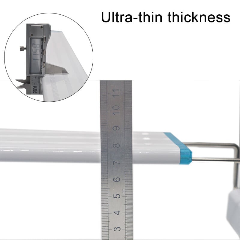 Akváriumi LED lámpa Szupervékony akvárium vízinövény-növesztő világítás Vízálló fényes csíptetős lámpa Kék LED 18-75cm növényekhez 220V