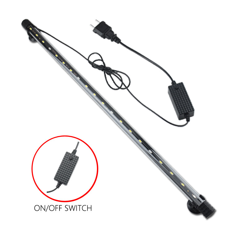 Akvariumo lemputė LED vandeniui atspari žuvų bako lemputė povandeninė žuvų lempa akvariumų dekoro apšvietimas augalų lempa 18-58CM 220-240V 5730lustas